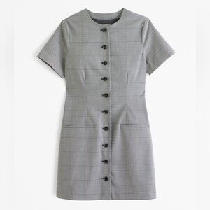 ❤️‍🔥BOGO FREE NWT Abercrombie & fitch Mara Houndstooth Short sleeve dress TALL